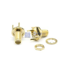 RP SMA Connector Straight Male Jack PCB Mount Through Hole 50 Ohm - RHT-612-0703