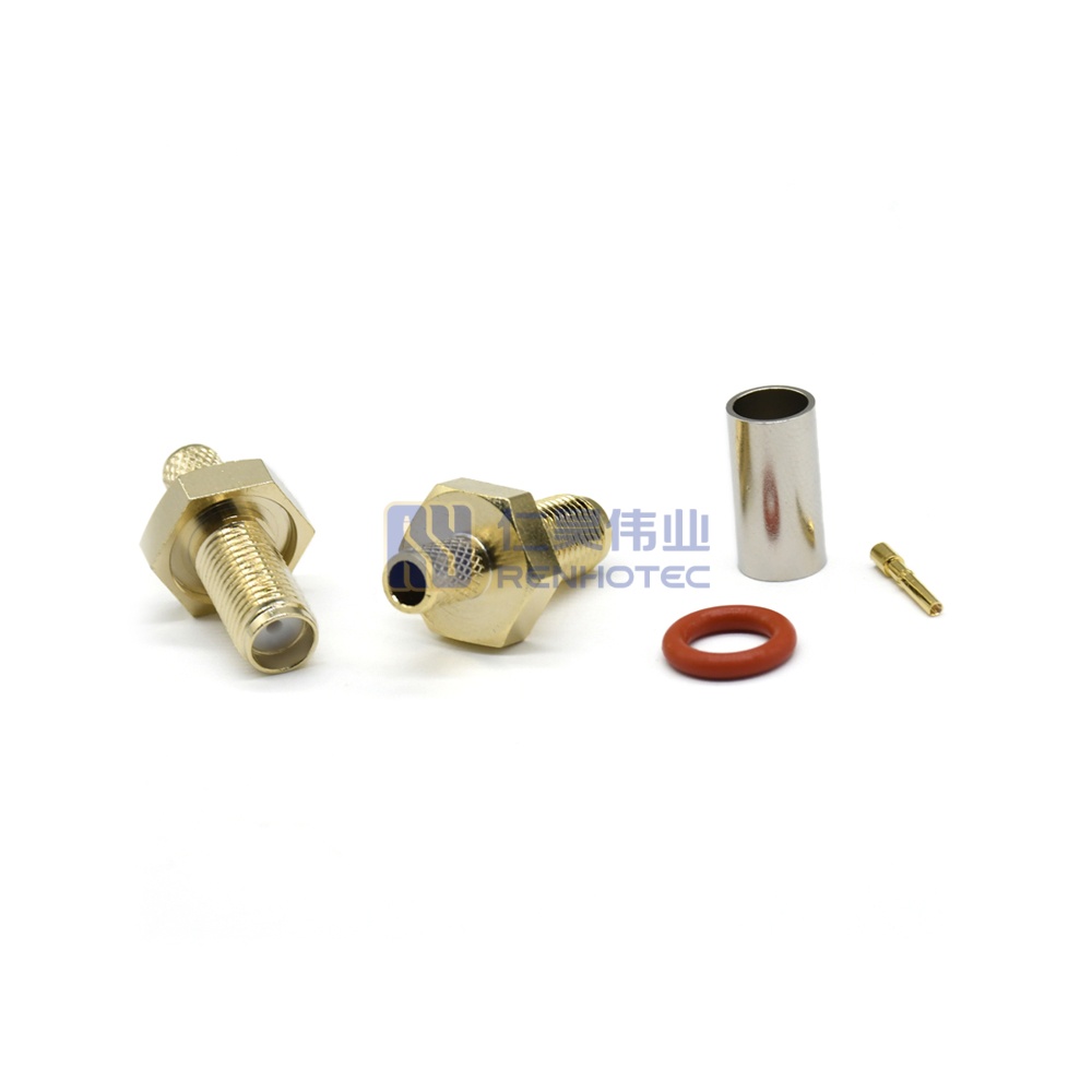 SMA Connector Straight Female Jack For RG58/LMR195 Cable 50 Ohm - RHT-612-6025 - Image 2