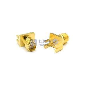 SMA Connector Straight Female Jack 1.6MM Edge Mount Panel Mount 50ohm 18GHZ - RHT-678-1016