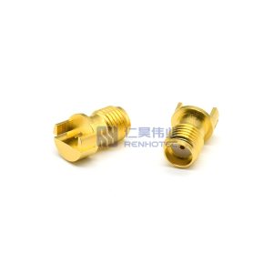 SMA Connector Straight Female Jack Edge Mount 50ohm 27GHZ - RHT-678-1019-06