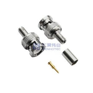 BNC Connector Straight Plug Cable Mount Crimp - RHT-610-0071