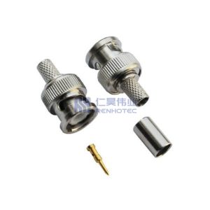 BNC Connector Straight Plug Cable Mount Crimp - RHT-610-0072