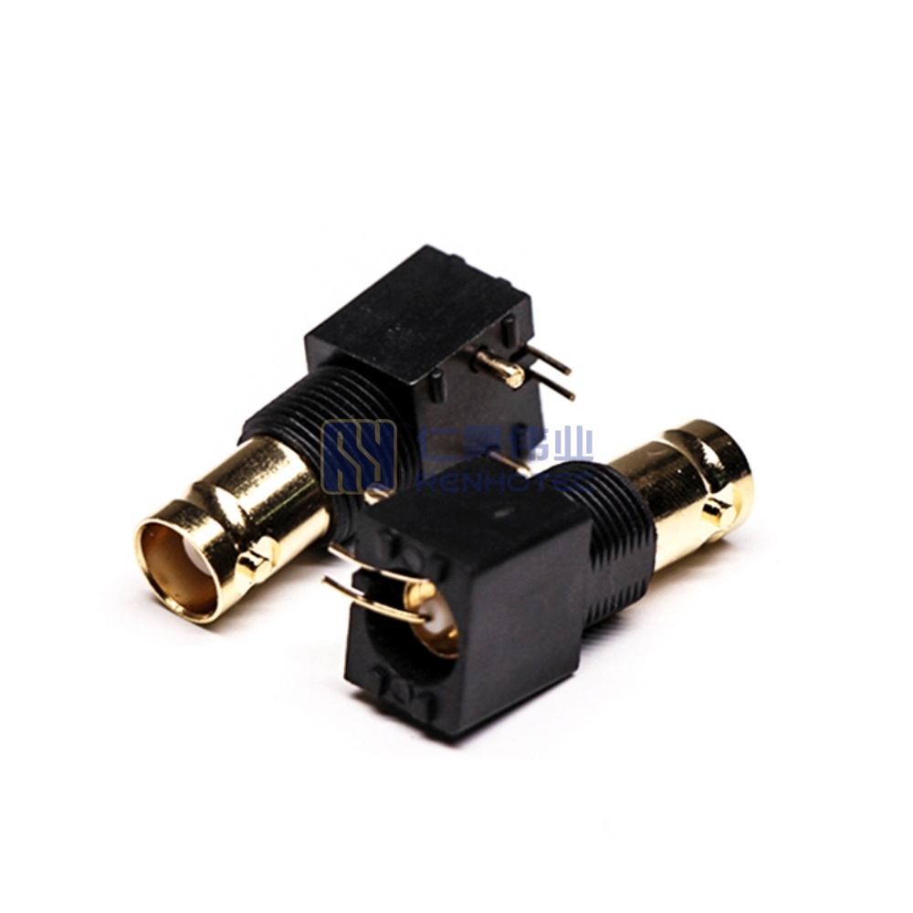 BNC Connector Right Angle Jack Panel Mount Through Hole - RHT-610-1041 - Image 2