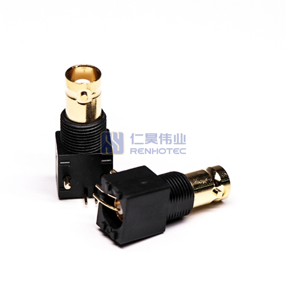 BNC Connector Right Angle Jack Panel Mount Through Hole - RHT-610-1041 - Image 3