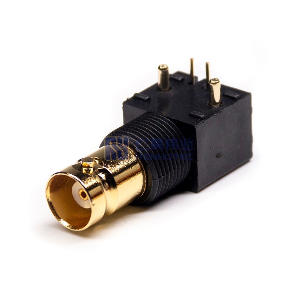 BNC Connector Right Angle Jack Panel Mount Through Hole - RHT-610-1041 - Image 5