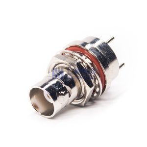 BNC Connector Straight Jack Panel Mount Through Hole - RHT-610-5013