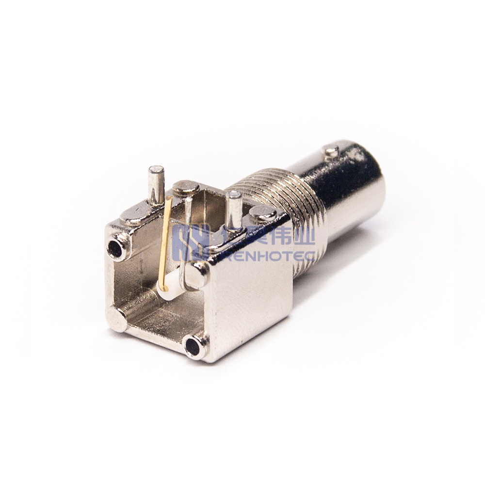 BNC Connector Right Angle Jack Panel Mount Through Hole - RHT-610-5017 - Image 2