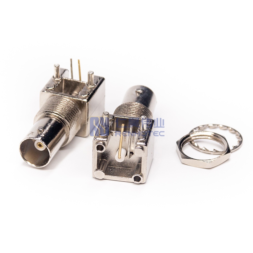 BNC Connector Right Angle Jack Panel Mount Through Hole - RHT-610-5017 - Image 3
