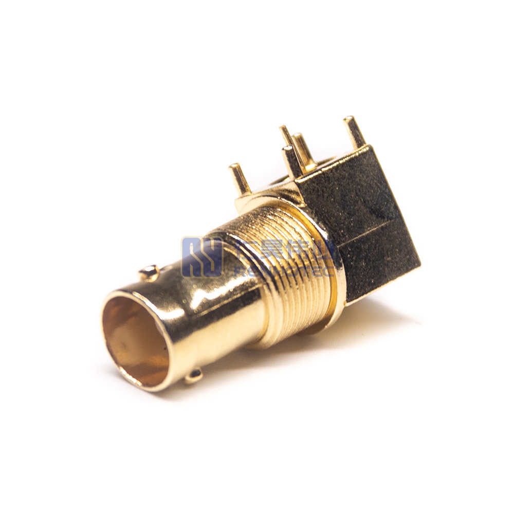 BNC Connector Right Angle Jack Panel Mount Through Hole - RHT-610-5158 - Image 4