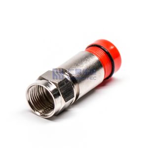 F Type Connector Plug Straight Compression Cable Type RG6 - RHT-611-0355