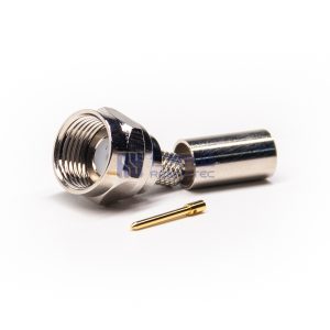 F Type Connector Plug Straight Crimp Cable Type RG58 - RHT-611-0505