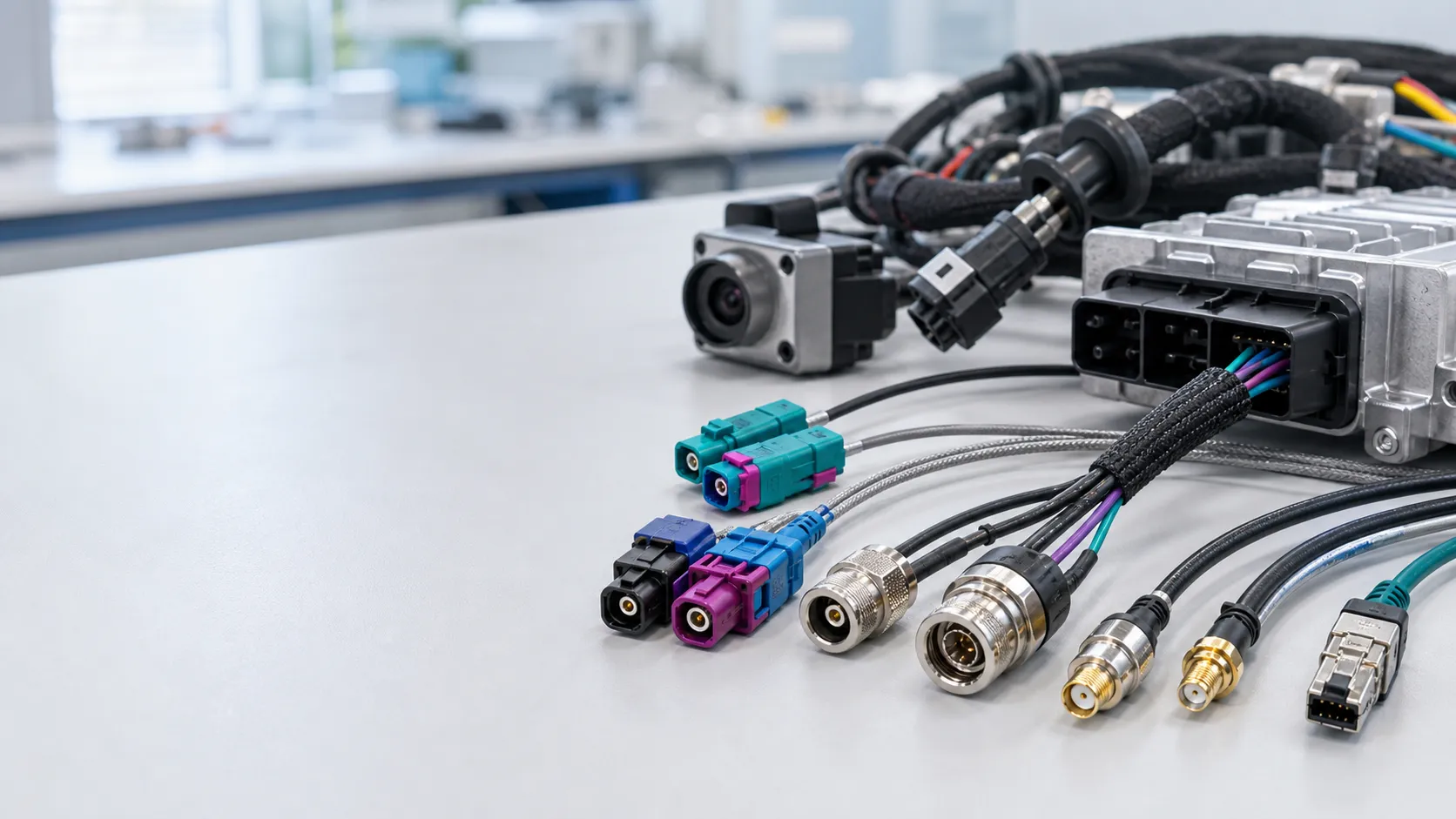 Automotive RF and high-speed connectivity solution hero with Renhotec vehicle interconnect products