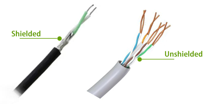 Shielded twisted pair versus unshielded twisted pair cable structure for 1000BASE-T1
