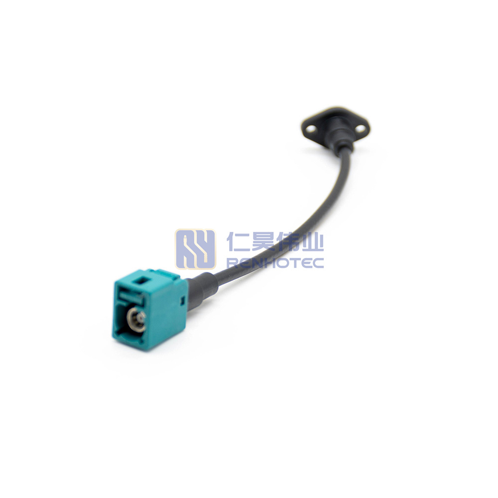 Fakra Z Code Waterblue Female to Fakra Female RG174 Cable - Image 2