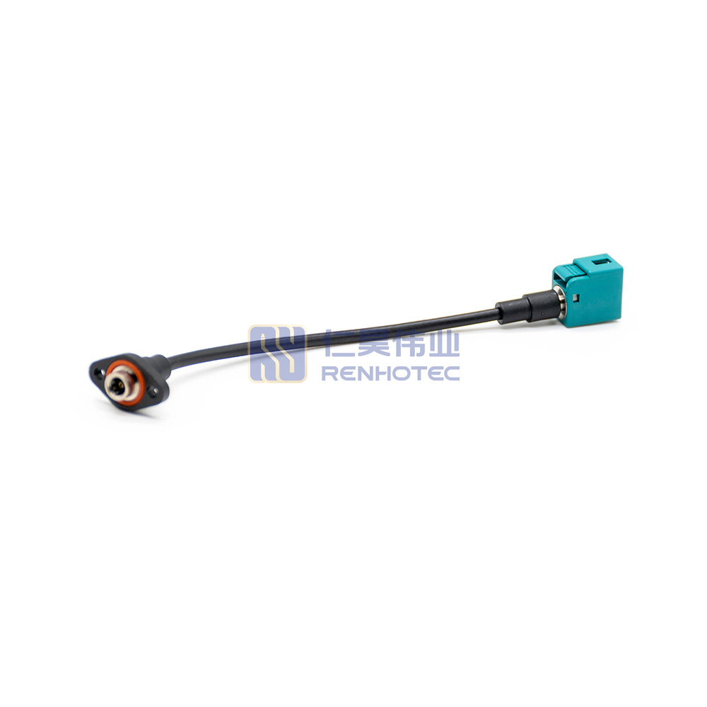 Fakra Z Code Waterblue Female to Fakra Female RG174 Cable - Image 3