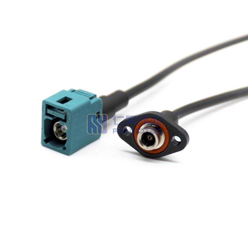 Fakra Z Code Waterblue Female to Fakra Female RG174 Cable - Image 4