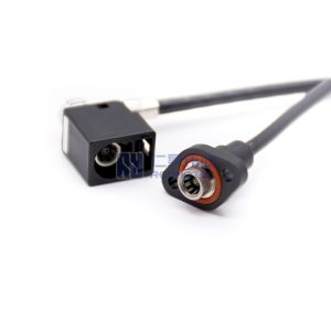 Fakra A Coded R/A Female to Panel Mount Fakra Female Extension Cable RG174