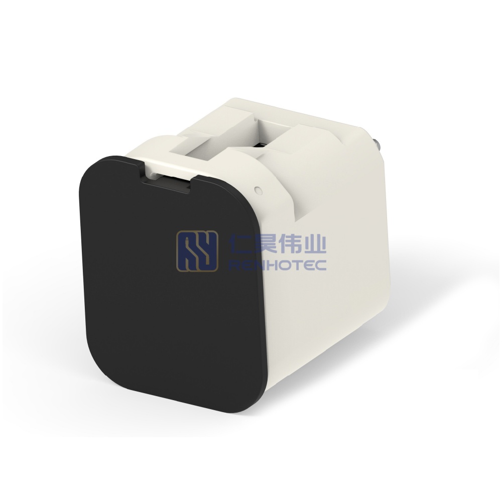 Cable-to-Board / Wire-to-Board, Shielded, Vertical, 4 Position, Board Mount, B Code, 4 mm Centerline, Signal, Data Connectivity Headers