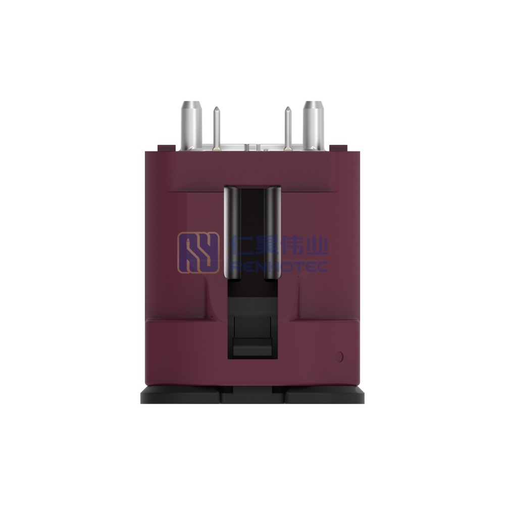 Cable-to-Board / Wire-to-Board, Shielded, Vertical, 4 Position, Board Mount, D Code, 4 mm Centerline, Signal, Data Connectivity Headers - Image 3