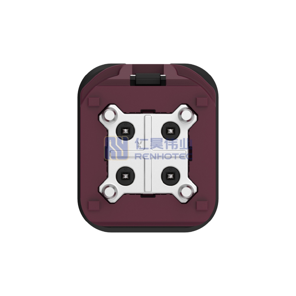 Cable-to-Board / Wire-to-Board, Shielded, Vertical, 4 Position, Board Mount, D Code, 4 mm Centerline, Signal, Data Connectivity Headers - Image 4