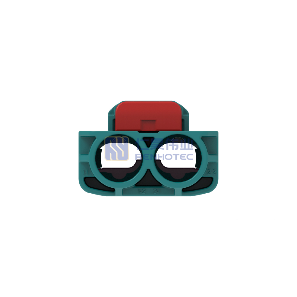 Cable-to-Cable, 180° Cable Exit, 2 Position, Z Code, Housing for Female Terminals, 8 mm Centerline, Crimp, Data Connectivity Housings - Image 4