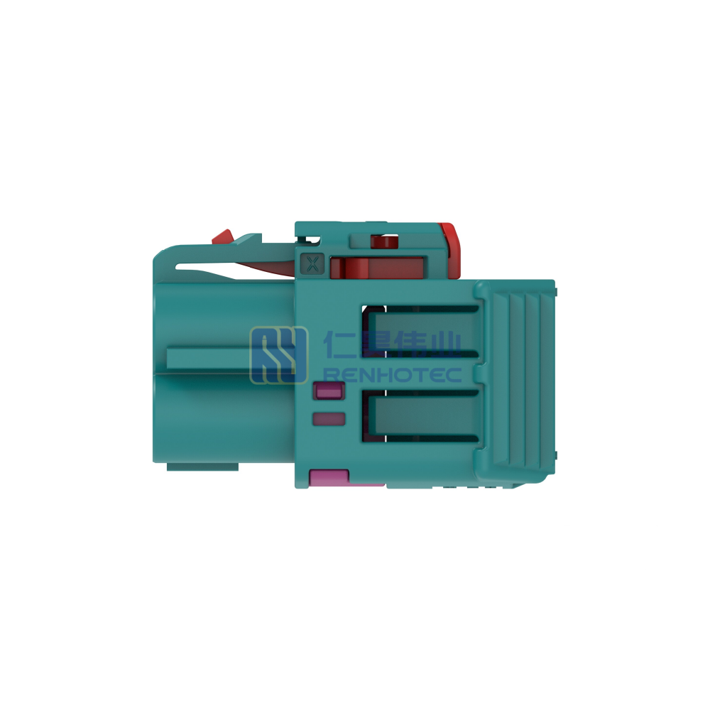 Cable-to-Cable, 180° Cable Exit, 4 Position, Z Code, Housing for Female Terminals, 8 mm Centerline, Crimp, Data Connectivity Housings - Image 2