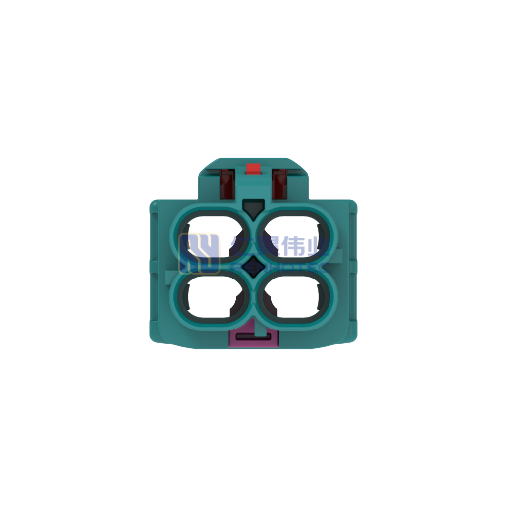 Cable-to-Cable, 180° Cable Exit, 4 Position, Z Code, Housing for Female Terminals, 8 mm Centerline, Crimp, Data Connectivity Housings - Image 5