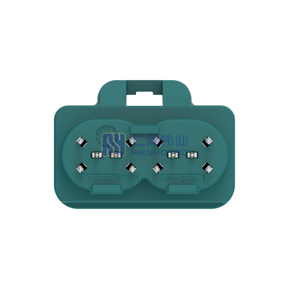 Cable-to-Board, Shielded, Vertical, 4 Position, Board Mount, Z Code, 2 mm Centerline, Data Connectivity Headers - Image 4
