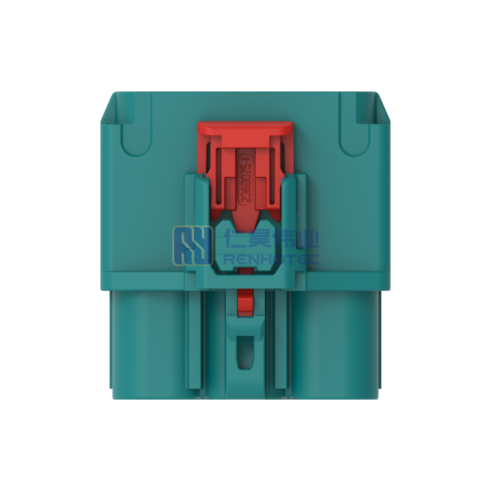 Cable-to-Board / Cable-to-Cable, 180° Cable Exit, 6 Position, Z Code, Plug, 8 mm Centerline, Crimp, Data Connectivity Housings - Image 2