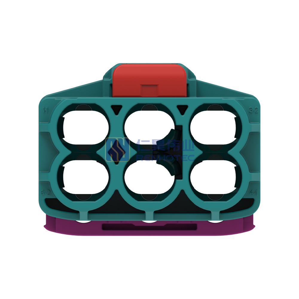 Cable-to-Board / Cable-to-Cable, 180° Cable Exit, 6 Position, Z Code, Plug, 8 mm Centerline, Crimp, Data Connectivity Housings - Image 3