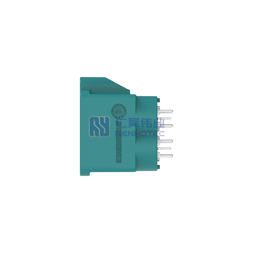 Cable-to-Board, Shielded, Vertical, 12 Position, Board Mount, Z Code, 2 mm Centerline, Data Connectivity Headers - Image 2