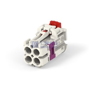 Cable-to-Cable 180° Cable Exit 4 Position B Code Housing for Female Terminals 4 mm Centerline Crimp Data Connectivity Housings