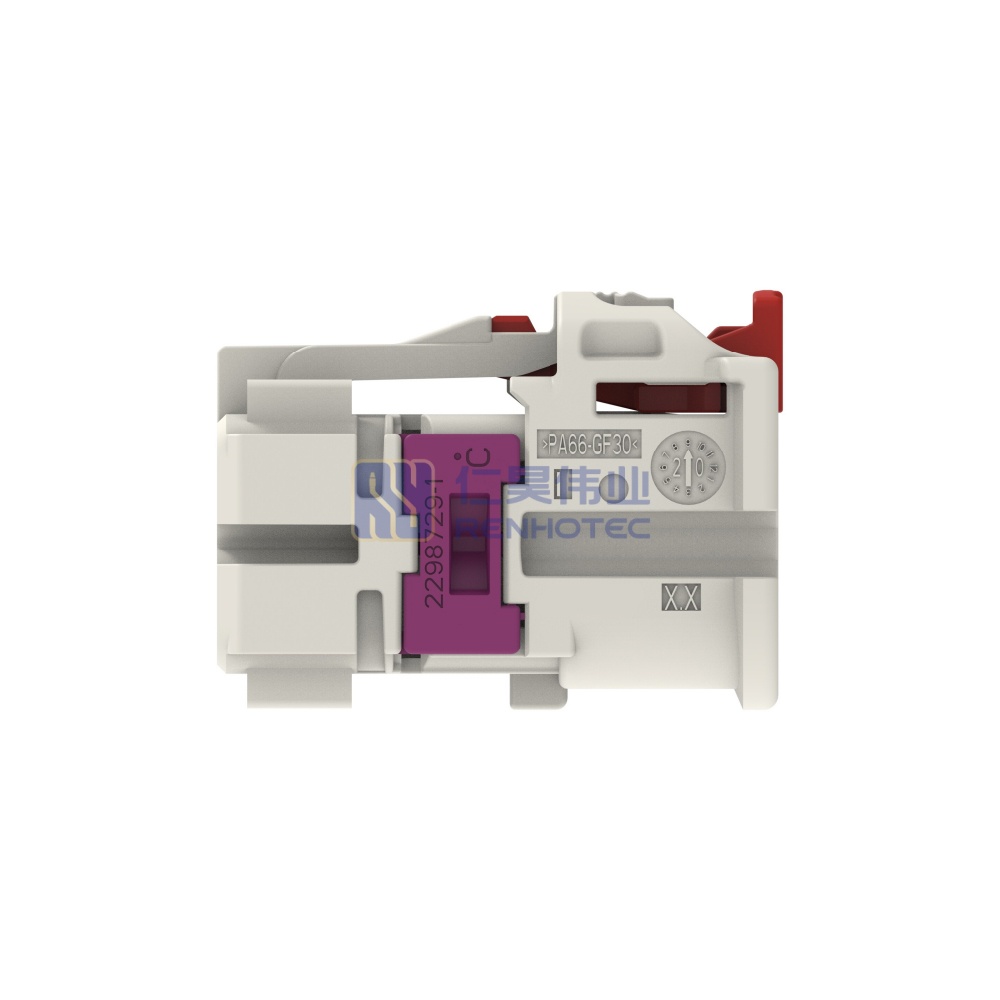 Cable-to-Cable 180° Cable Exit 4 Position B Code Housing for Female Terminals 4 mm Centerline Crimp Data Connectivity Housings - Image 2
