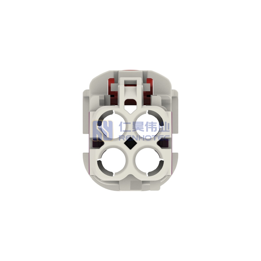 Cable-to-Cable 180° Cable Exit 4 Position B Code Housing for Female Terminals 4 mm Centerline Crimp Data Connectivity Housings - Image 5