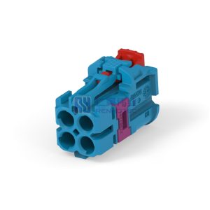 Cable-to-Cable 180° Cable Exit 4 Position C Code Housing for Female Terminals 4 mm Centerline Crimp Data Connectivity Housings
