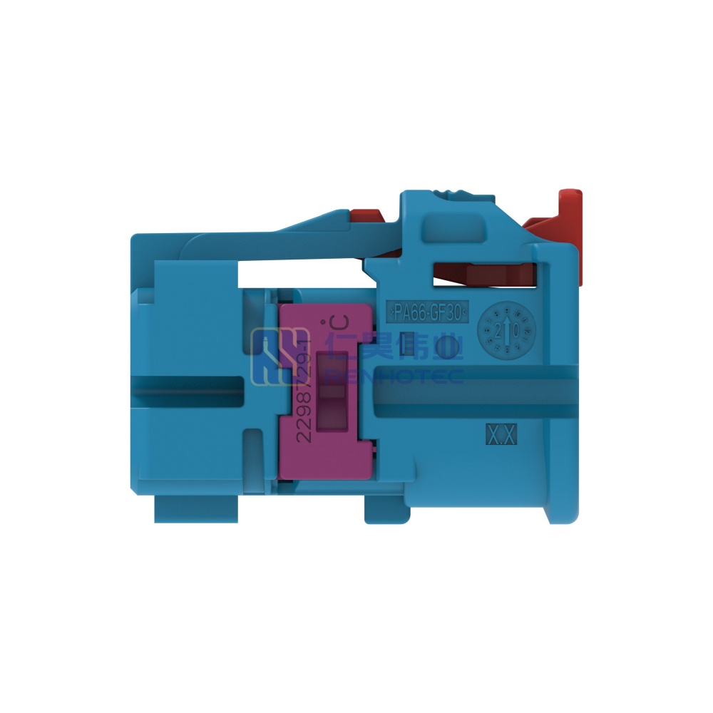 Cable-to-Cable 180° Cable Exit 4 Position C Code Housing for Female Terminals 4 mm Centerline Crimp Data Connectivity Housings - Image 2