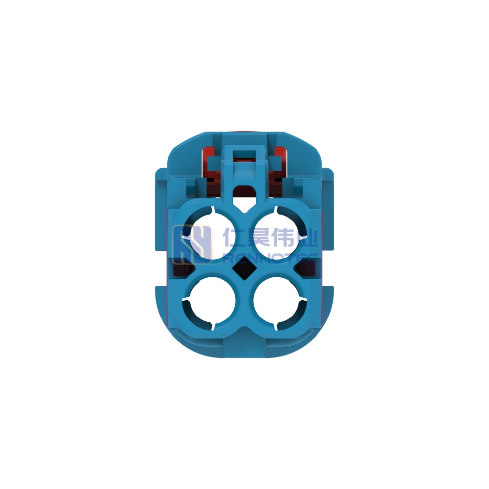 Cable-to-Cable 180° Cable Exit 4 Position C Code Housing for Female Terminals 4 mm Centerline Crimp Data Connectivity Housings - Image 5