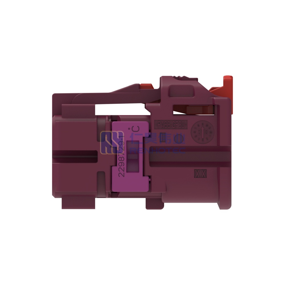 Cable-to-Cable 180° Cable Exit 4 Position D Code Housing for Female Terminals 4 mm Centerline Crimp Data Connectivity Housings - Image 2