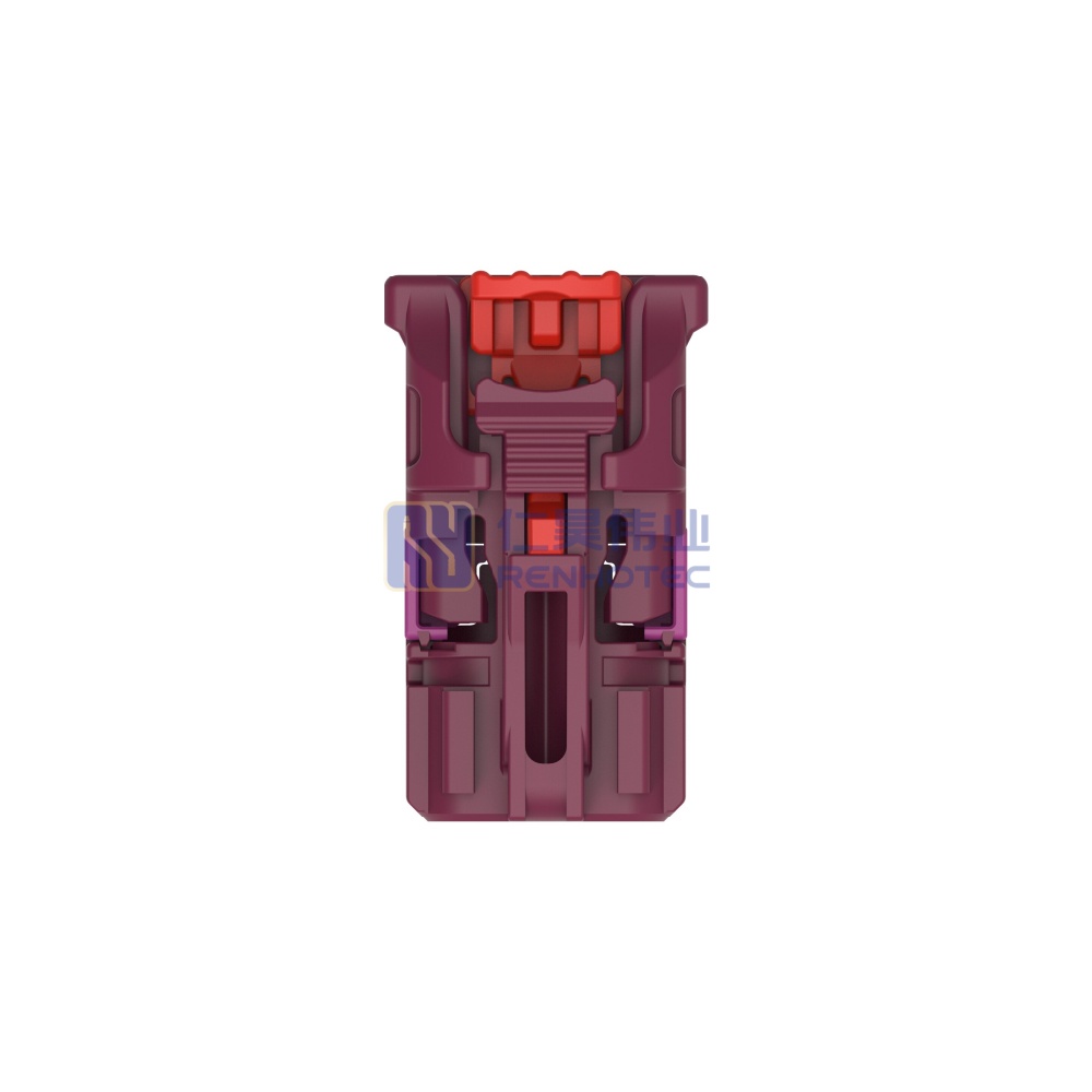Cable-to-Cable 180° Cable Exit 4 Position D Code Housing for Female Terminals 4 mm Centerline Crimp Data Connectivity Housings - Image 3