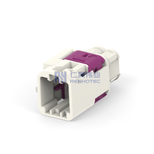 Cable-to-Cable 180° Cable Exit 4 Position B Code Housing for Male Terminals 4 mm Centerline Crimp Data Connectivity Housings