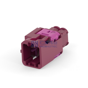 Cable-to-Cable 180° Cable Exit 4 Position D Code Housing for Male Terminals 4 mm Centerline Crimp Data Connectivity Housings