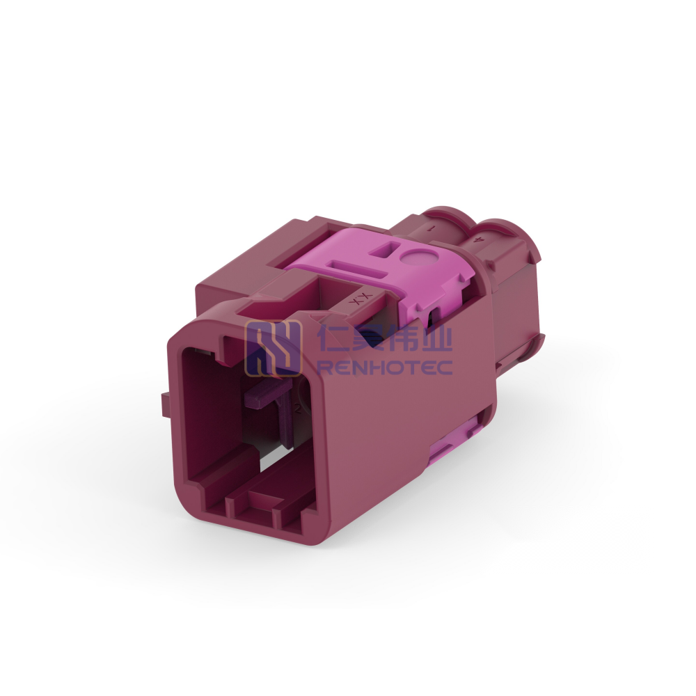 Cable-to-Cable 180° Cable Exit 4 Position D Code Housing for Male Terminals 4 mm Centerline Crimp Data Connectivity Housings