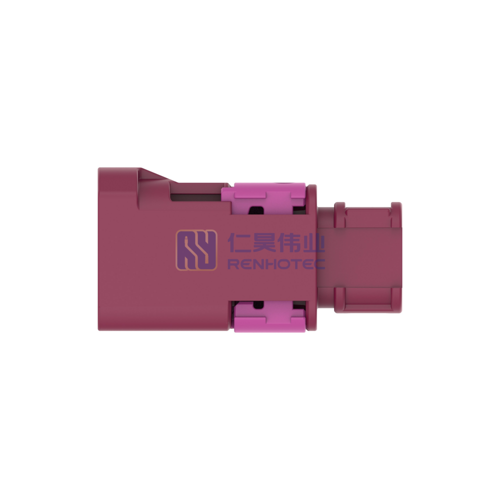 Cable-to-Cable 180° Cable Exit 4 Position D Code Housing for Male Terminals 4 mm Centerline Crimp Data Connectivity Housings - Image 2