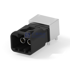 Cable-to-Board Shielded Horizontal 2 Position Board Mount A Code 4 mm Centerline Signal Data Connectivity Headers