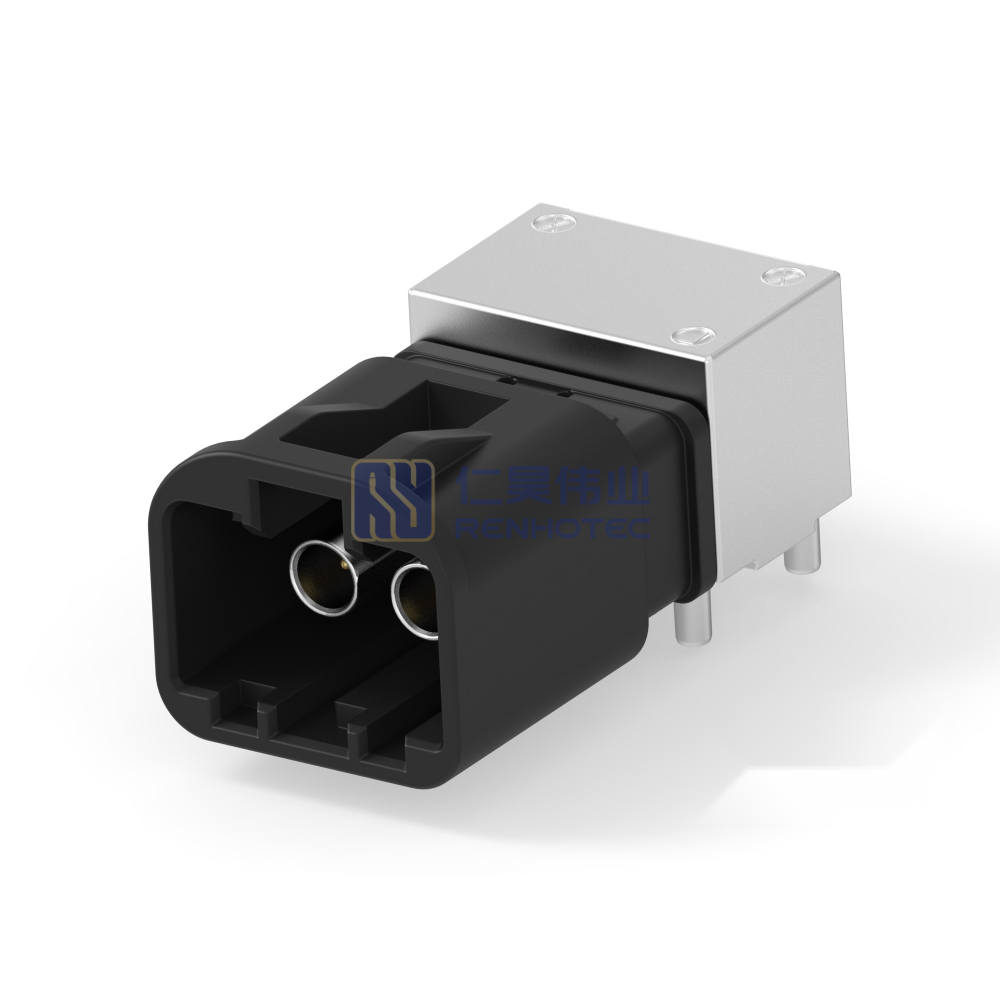 Cable-to-Board Shielded Horizontal 2 Position Board Mount A Code 4 mm Centerline Signal Data Connectivity Headers