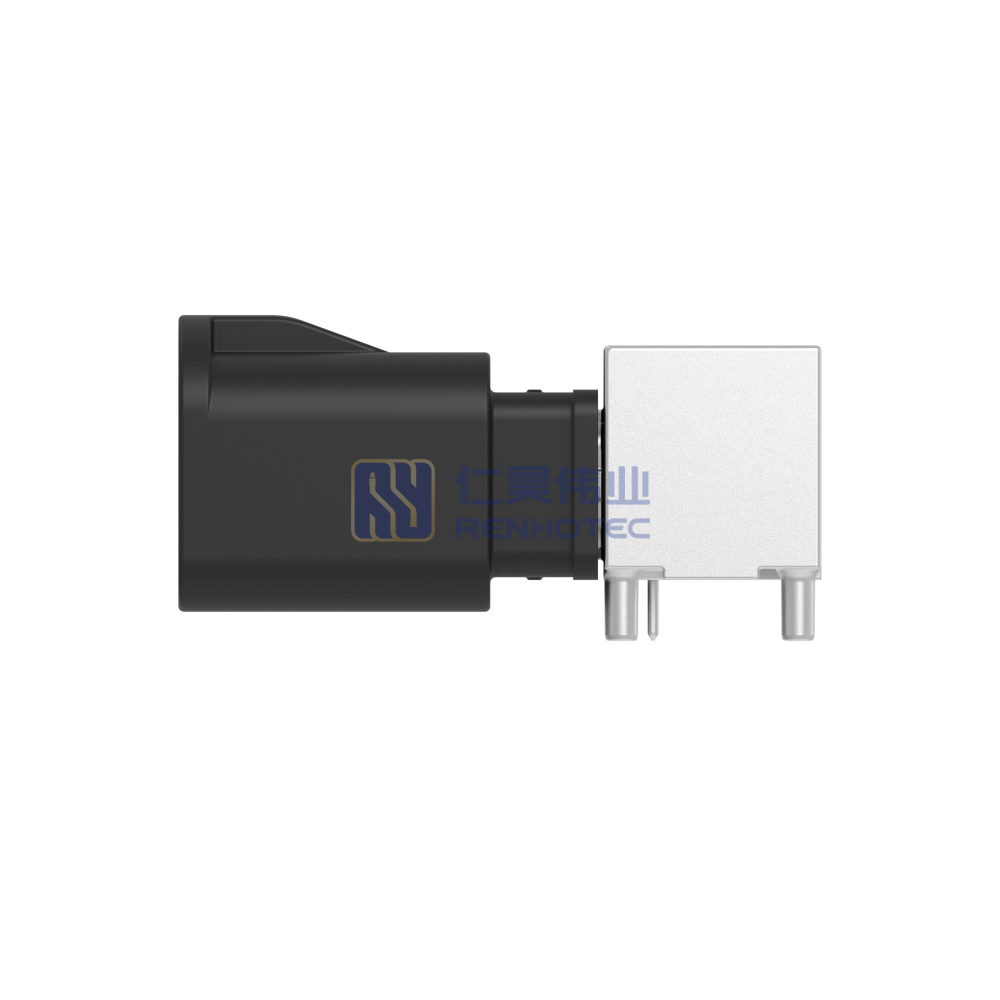 Cable-to-Board Shielded Horizontal 2 Position Board Mount A Code 4 mm Centerline Signal Data Connectivity Headers - Image 2