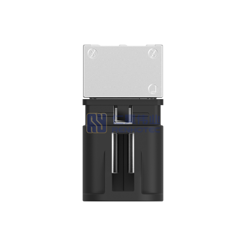 Cable-to-Board Shielded Horizontal 2 Position Board Mount A Code 4 mm Centerline Signal Data Connectivity Headers - Image 3