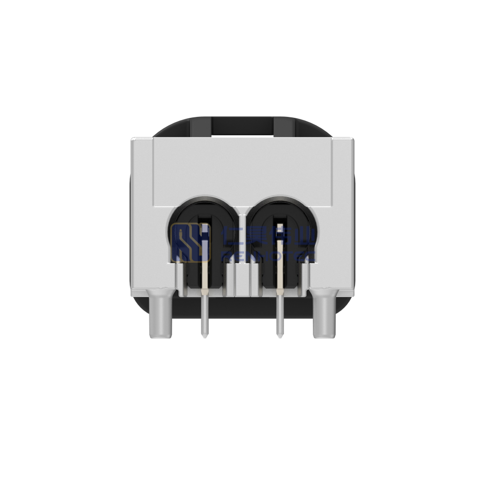 Cable-to-Board Shielded Horizontal 2 Position Board Mount A Code 4 mm Centerline Signal Data Connectivity Headers - Image 4