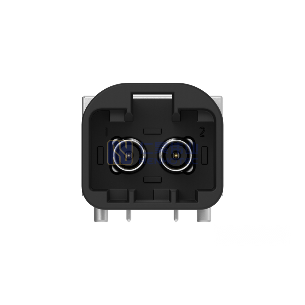 Cable-to-Board Shielded Horizontal 2 Position Board Mount A Code 4 mm Centerline Signal Data Connectivity Headers - Image 5
