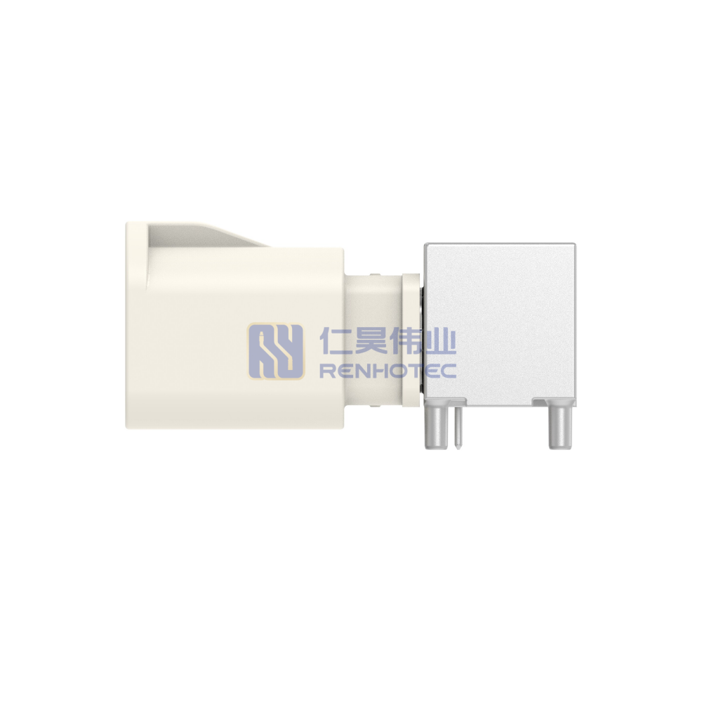 Cable-to-Board Shielded Horizontal 2 Position Board Mount B Code 4 mm Centerline Signal Data Connectivity Headers - Image 2
